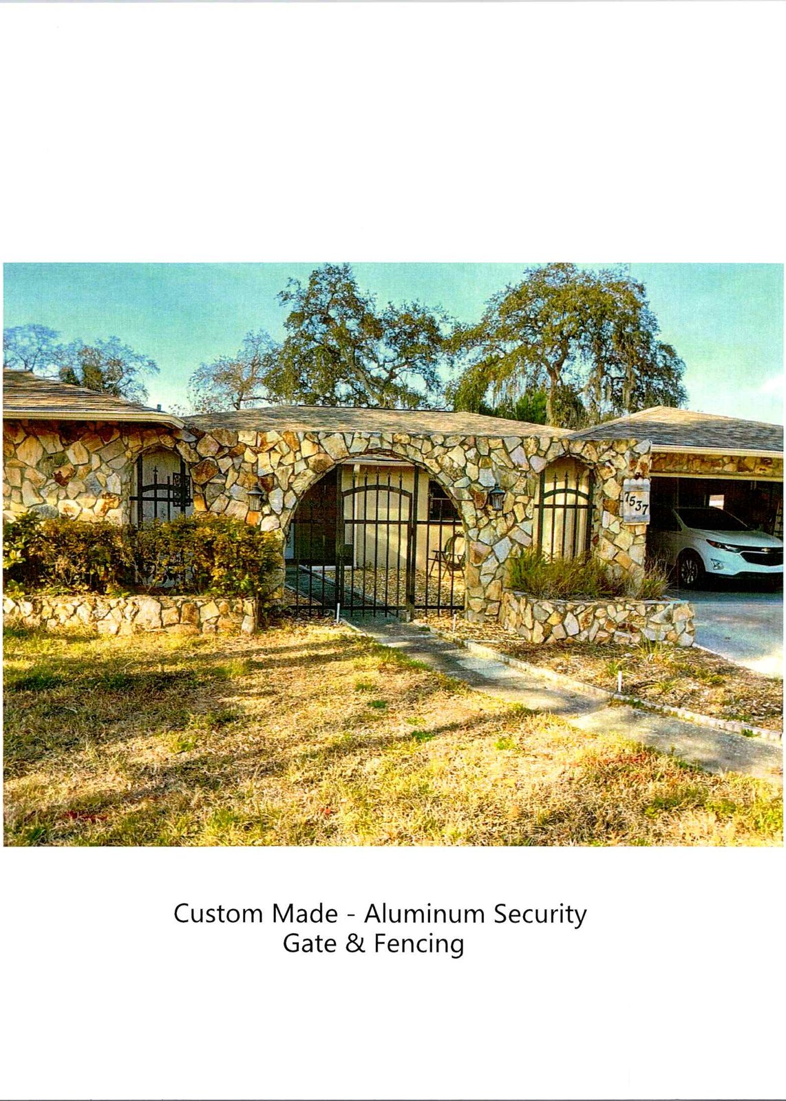 Custom Aluminum Fencing & Gates — completed project