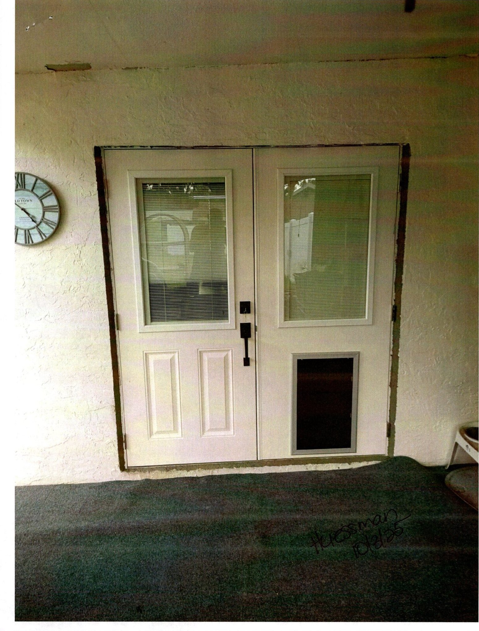 Before – French Door with ½ Impact Prairie Grids — completed project