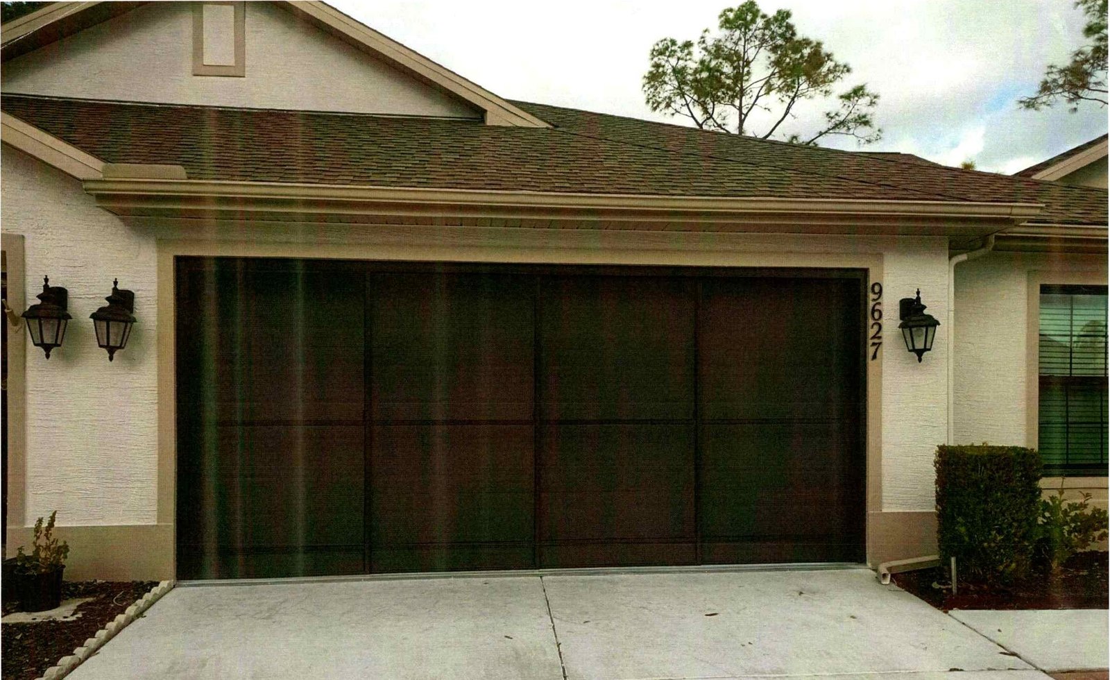 Sliding Garage Screen — completed project